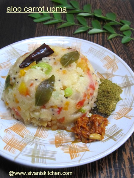 potato carrot suji upma