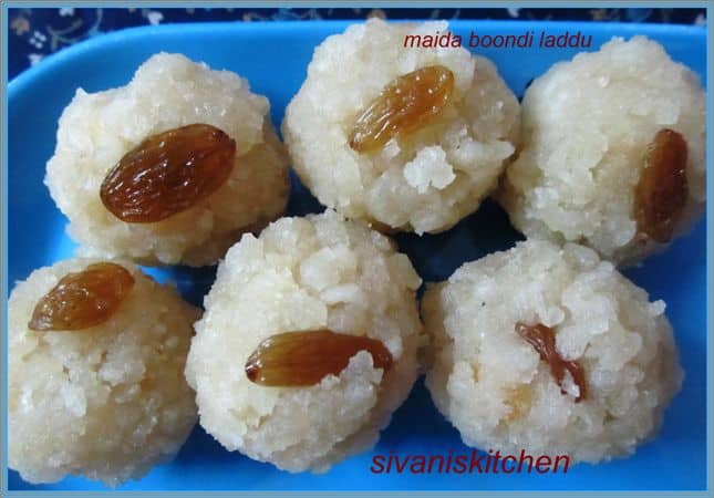 Maida Boondi Laddu Recipe/All Purpose Flour Laddu/Maida Laddu - Laddu Recipes