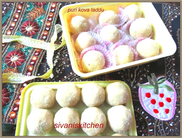 Puri Kohya Laddu Recipe - Kova and Poori Laddu - Diwali Special Sweet