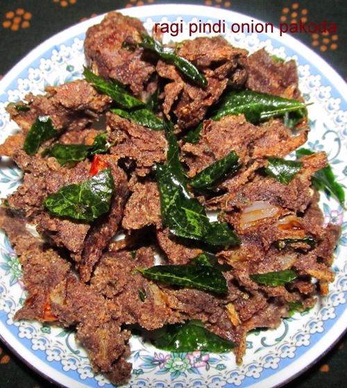 Ragi onion pakoda