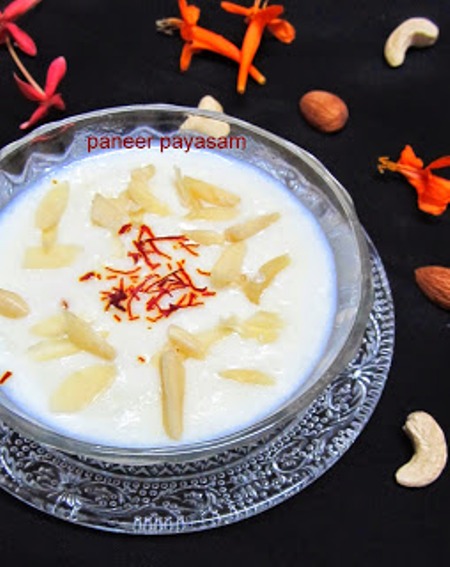 paneer badam kheer