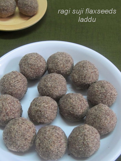 Finger Millet Suji Flaxseeds Laddu/Ragi Semolina Avise Ginjalu Laddu-Laddu Recipes