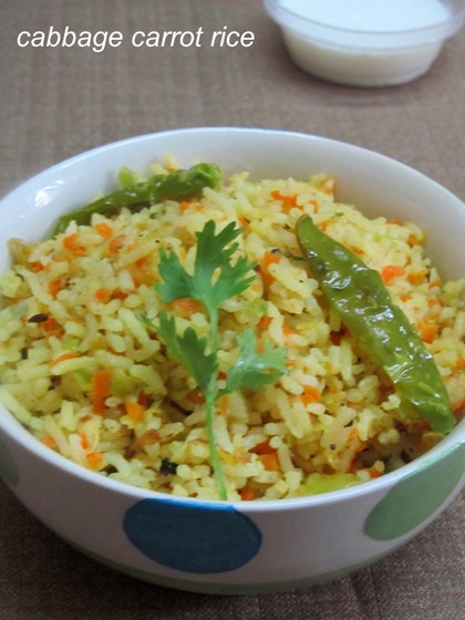 cabbage carrot rice