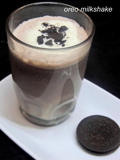 Oreo Milkshake / Oreo Biscuit Milkshake - How to prepare Oreo Milkshake