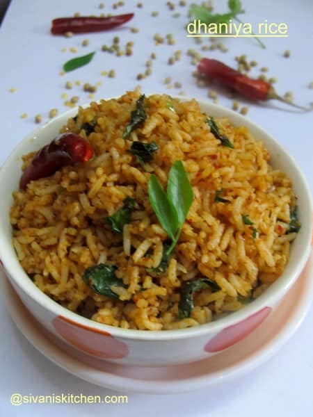 dhaniyala podi rice