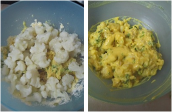 Gobi Fritters / Cauliflower Pakoda - How to make Gobi Pakoda - Tea Time Snacks