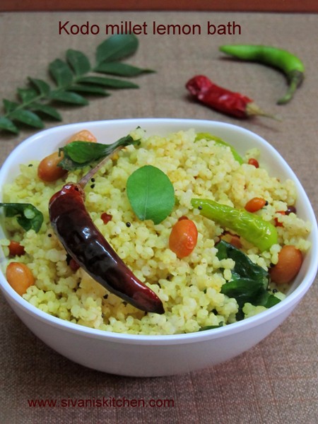 kodo millet lemon bath