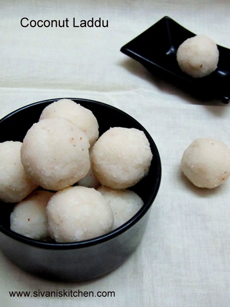 Coconut Laddu / Kobbari Louz with Sugar / Kobbari Laddu - Laddu recipes