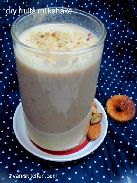 dry fruits milkshake