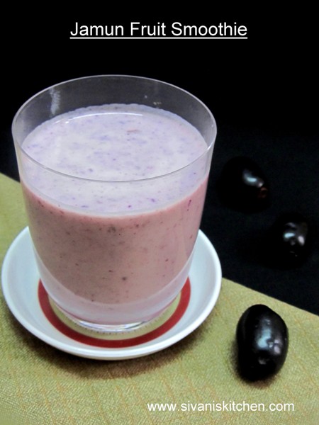 Jamun Fruit Smoothie / Black Plum Smoothie / Neredu Pandu Smoothie - Beverages