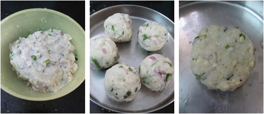 Poha Urad Dal Fritters Recipe / Flattened Rice Minapa Vada - how to make Poha Urad Dal Vada