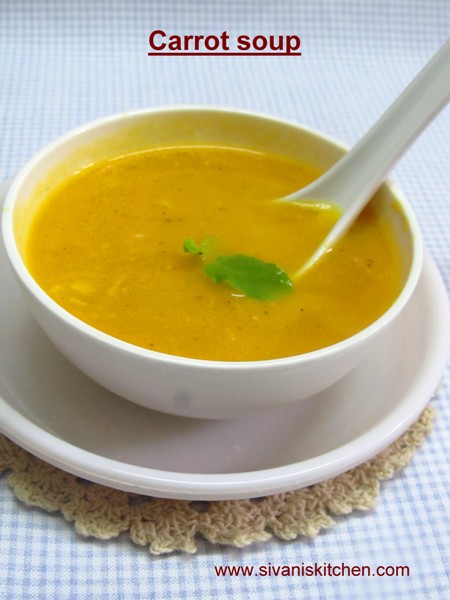 simple carrot soup