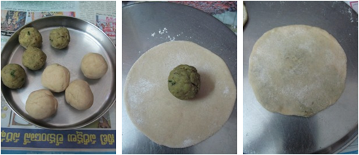 Moong Dal Puri Recipe/Stuffed Moong Dal Puri - how to make stuffed Moong Dal Puri
