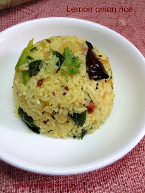 Lemon onion rice